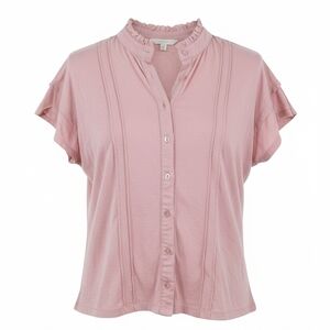 Elegant Mauve Button Down Women's Shirt